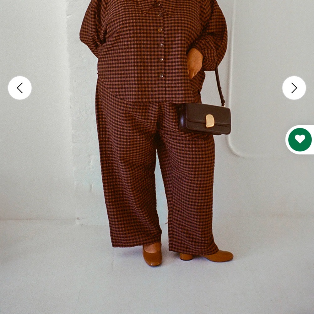 NWT WRAY Luna Pants - 4XL - Cinnamon Check - Brown/Black